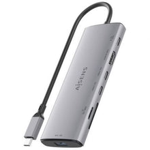 -2-Docking USB Tipo-C Aisens ASUC-7P031-GR/ 1xHDMI 4K/ 1xUSB/ 2xUSB Tipo-C/ 1xLector Tarjetas/ 1xUSB Tipo-C PD/ Gris-2