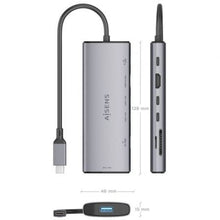 -3-Docking USB Tipo-C Aisens ASUC-7P031-GR/ 1xHDMI 4K/ 1xUSB/ 2xUSB Tipo-C/ 1xLector Tarjetas/ 1xUSB Tipo-C PD/ Gris-3