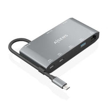 --Docking USB Tipo-C Aisens ASUC-8P010-GR/ 1xHDMI 4K/ 1xVGA/ 2xUSB/ 1xRJ45/ 2xUSB Tipo-C/ 1xUSB Tipo-C PD/ Gris-