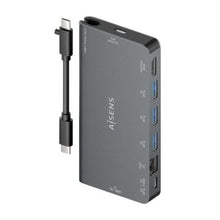 -2-Docking USB Tipo-C Aisens ASUC-8P015-GR/ 1xHDMI 4K/ 3xUSB/ 1xRJ45/ 1xLector Tarjetas / 1xUSB Tipo-C/ Gris-2
