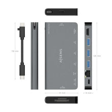 -3-Docking USB Tipo-C Aisens ASUC-8P015-GR/ 1xHDMI 4K/ 3xUSB/ 1xRJ45/ 1xLector Tarjetas / 1xUSB Tipo-C/ Gris-3