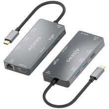 -1-Docking USB Tipo-C Aisens ASUC-9P018-GR/ 2xHDMI 4K/ 3xUSB/ 1xRJ45/ 1xLector Tarjetas/ 1xUSB Tipo-C PD/ Gris-1