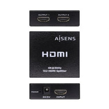 -1-Duplicador HDMI Aisens A123-0506/ 2x HDMI Hembra/ HDMI Macho - USB Hembra-1