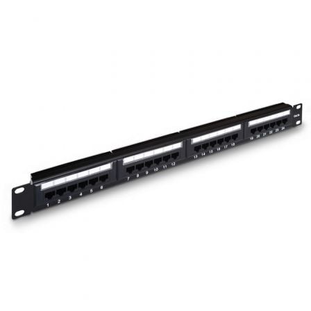 --Patch Panel Aisens A141-0307/ 24 Puertos/ Cat.5e/ Altura 1U-