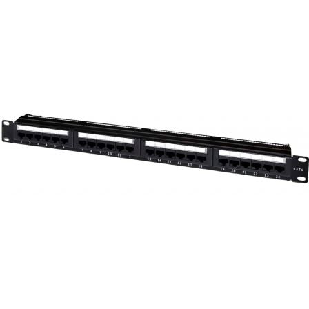--Patch Panel Aisens A141-0308/ 24 Puertos/ Cat.6/ Altura 1U-