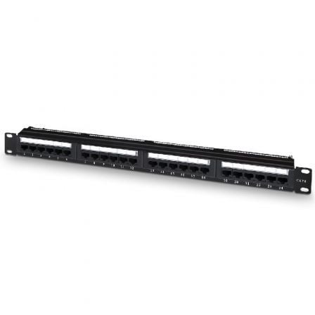 --Patch Panel Aisens A141-0509/ 24 Puertos/ Cat.6/ Altura 1U/ Gestión de Cables-