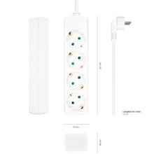 -2-Regleta Aisens A154-0533/ 4 Tomas de Corriente/ Cable 1.4m/ Blanco-2
