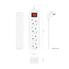 -2-Regleta con Interruptor Aisens A154-0649/ 4 Tomas de Corriente/ Cable 1.4m/ Blanco-2