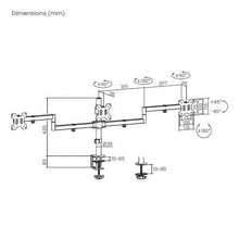 -3-Soporte de Mesa para 3 Monitores Aisens DT27TSR-281/ Giratorio/ Inclinable/ hasta 10kg-3