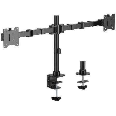 --Soporte de Mesa para 2 Monitores Aisens DT35TSR-359/ Giratorio/ Inclinable/  hasta 20kg-