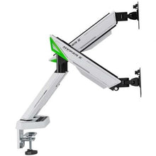 -1-Soporte de Mesa Gaming con Contrapeso para 2 Monitores Aisens DT38TSR-345/ Giratorio/ Inclinable/ hasta 16kg-1