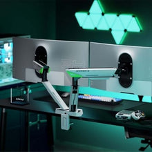 -3-Soporte de Mesa Gaming con Contrapeso para 2 Monitores Aisens DT38TSR-345/ Giratorio/ Inclinable/ hasta 16kg-3