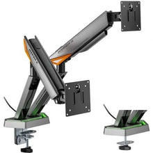 -2-Soporte de Mesa Gaming para Monitor Aisens DT38TSRRGB-349/ Giratorio/ Inclinable/ hasta 16kg/ con Iluminación RGB-2