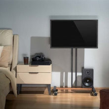 -3-Soporte de Suelo Inclinable con Ruedas Aisens FT55TE-213 para TV de 32-55