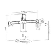 -4-Soporte de Sobremesa con Contrapeso para 2 Monitores Aisens DT27TSR-065/ Giratorio/ Inclinable/ hasta 6kg-4