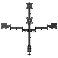 -1-Soporte de Mesa para 4 Monitores y TV Aisens DT27TSR-379/ Giratorio/ Inclinable/ hasta 8kg-1