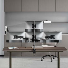 -2-Soporte de Mesa para 4 Monitores y TV Aisens DT27TSR-379/ Giratorio/ Inclinable/ hasta 8kg-2