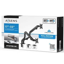 -4-Soporte de Mesa para 2 Monitores Aisens DT32TSR-141/ Giratorio/ Inclinable/ hasta 8kg-4