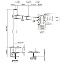 -3-Soporte de Mesa para Monitor y TV Aisens DT32TSR-147/ Giratorio/ Inclinable/ hasta 9kg-3