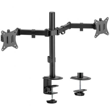 --Soporte de Mesa para 2 Monitores o TV Aisens DT32TSR-149/ Giratorio/ Inclinable/ hasta 9kg-