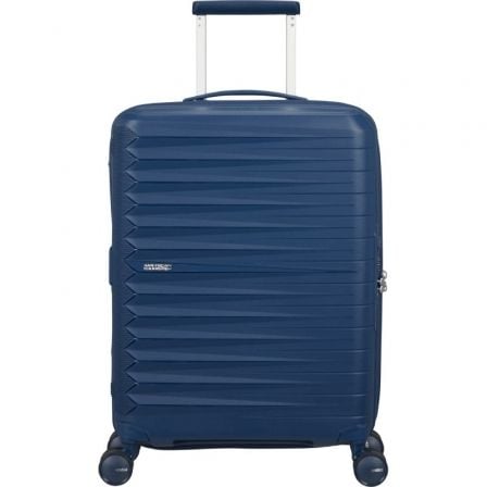 --Maleta de Cabina American Tourister FastForward Spinner Expansible 55cm/ 55x40x23cm/ 4 Ruedas/ Azul Marino-