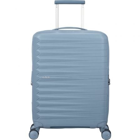 --Maleta de Cabina American Tourister FastForward Spinner Expansible 55cm/ 55x40x23cm/ 4 Ruedas/ Azul-