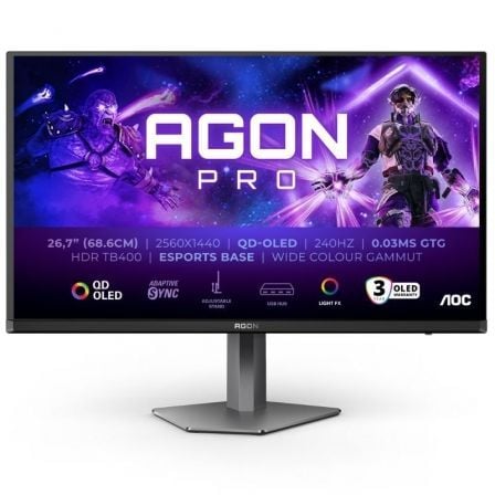 --Monitor Gaming Ultraparonámico AOC AG276QZD2 26.5