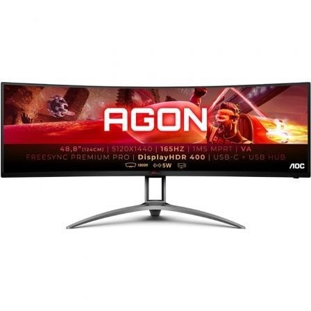 --Monitor Gaming Ultrapanorámico Curvo AOC Agon AG493UCX2 48.8
