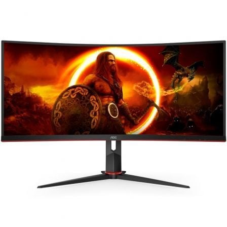 --Monitor Gaming Ultraparonámico Curvo AOC CU34G2XP/BK 34