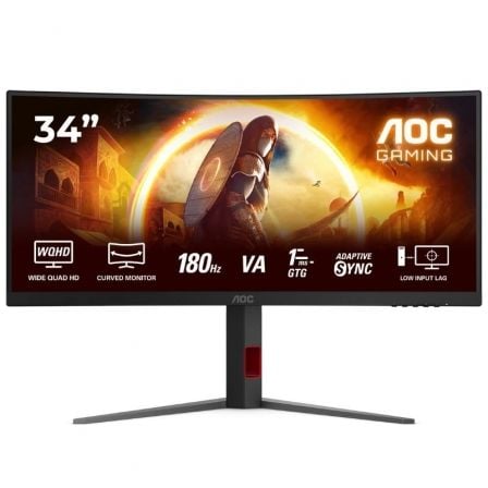 --Monitor Gaming Ultraparonámico Curvo AOC CU34G4 34