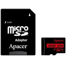 -1-Tarjeta de Memoria Apacer 32GB microSD HC UHS 1 con Adaptador/ Clase 10/ 100MBs-1