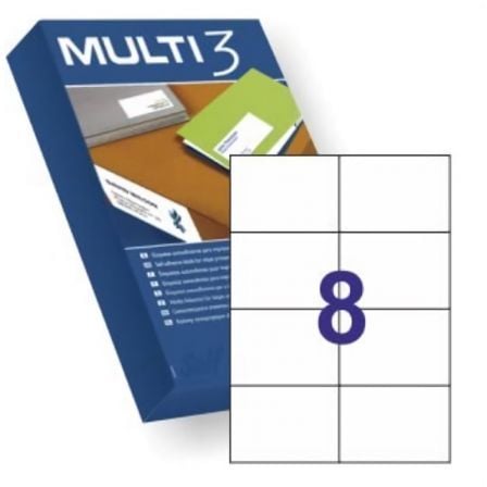 --Etiquetas Adhesivas Apli Multi3 10530/ 105 x 74mm/ 500 Hojas-