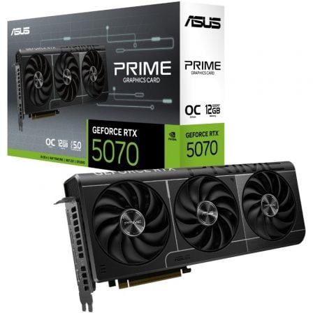 --Tarjeta Gráfica Asus Prime GeForce RTX 5070 OC Edition/ 12GB GDDR7-