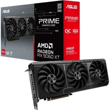 --Tarjeta Gráfica Asus Prime Radeon RX 9060 XT OC/ 16GB GDDR6-