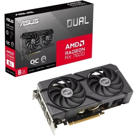 --Tarjeta Gráfica Asus Dual Radeon RX 7600 EVO OC/ 8GB GDDR6-