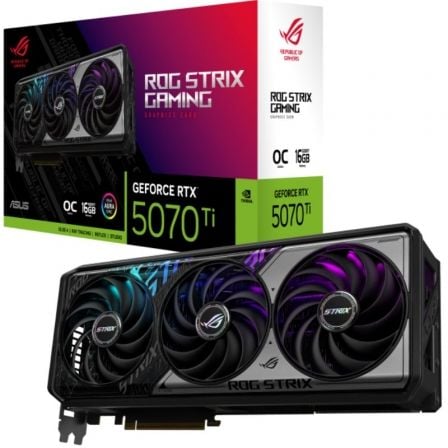 --Tarjeta Gráfica Asus ROG Strix OC GeForce RTX 5070Ti/ 16GB GDDR7-
