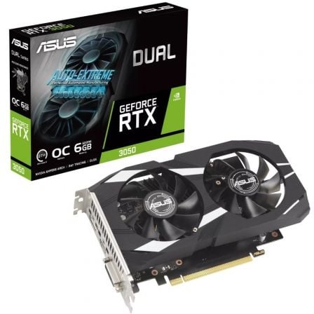 --Tarjeta Gráfica Asus Dual GeForce RTX 3050 OC Edition/ 6GB GDDR6-