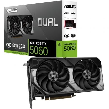 --Tarjeta Gráfica Asus Dual GeForce RTX 5060 OC/ 8GB GDDR7-