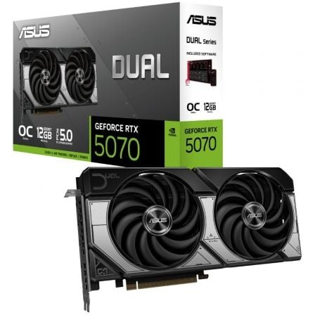 --Tarjeta Gráfica Asus Dual GeForce RTX 5070 OC/ 12GB GDDR7-