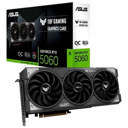 --Tarjeta Gráfica Asus TUF Gaming GeForce RTX 5060 OC Edition/ 8GB GDDR7-
