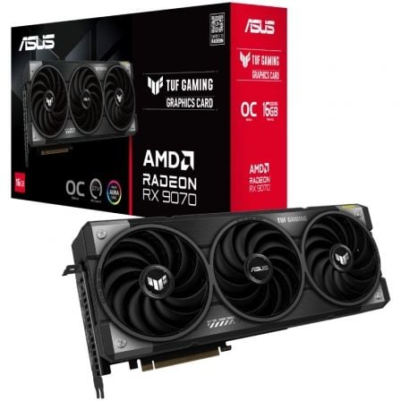 --Tarjeta Gráfica Asus TUF Gaming Radeon RX 9070 OC/ 16GB GDDR6-