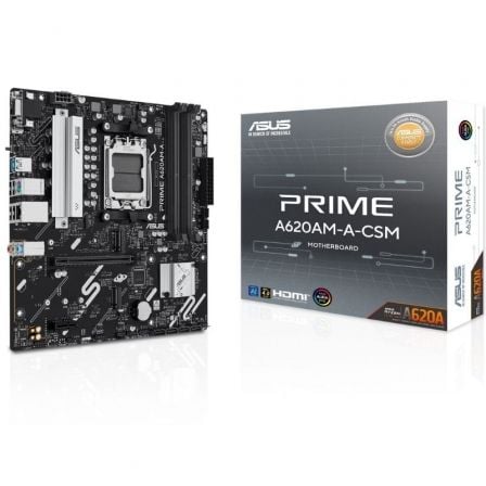 --Placa Base Asus A620AM-A-CSM Socket AM5/ DDR5/ PCIe 4.0/ Micro ATX-