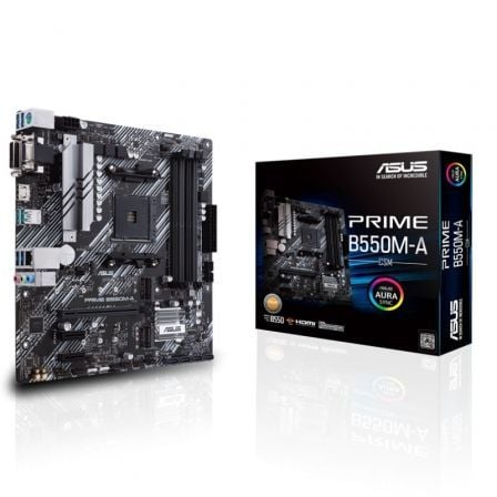 --Placa Base Asus Prime B550M-A/CSM Socket AM4/ DDR4/ PCIe 4.0/ Micro ATX-