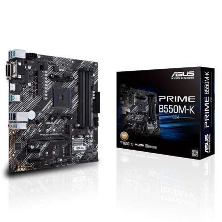 --Placa Base Asus Prime B550M-K Socket AM4/ DDR4/ PCIe 4.0/ Micro ATX-