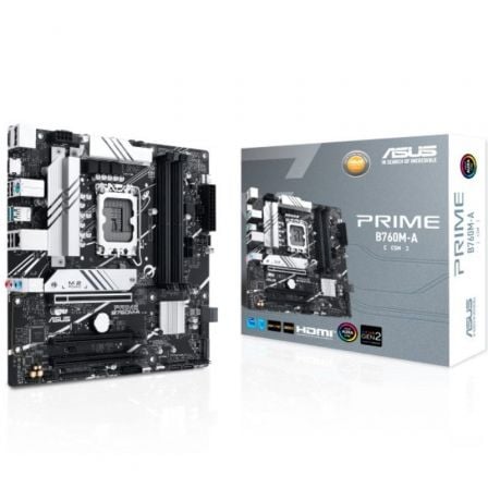 --Placa Base Asus PRIME B760M-A-CSM Socket 1700/ DDR5/ PCIe 4.0/ Micro ATX-