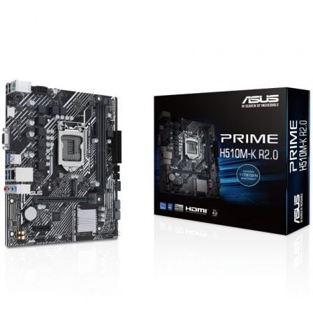--Placa Base Asus Prime H510M-K R2.0 Socket 1200/ DDR4/ PCIe 4.0/ Micro ATX-