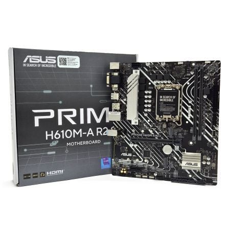 --Placa Base Asus Prime H610M-A R2.0/ Socket 1700/ DDR5/ PCIe 4.0/ Micro ATX-