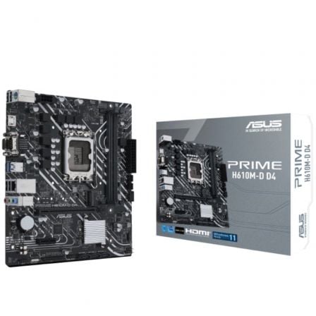 --Placa Base Asus Prime H610M-D D4/ Socket 1700/ DDR4/ PCIe 4.0/ Micro ATX-