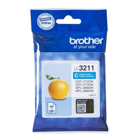 --Cartucho de Tinta Original Brother LC-3211C/ Cian-