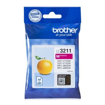 --Cartucho de Tinta Original Brother LC-3211M/ Magenta-